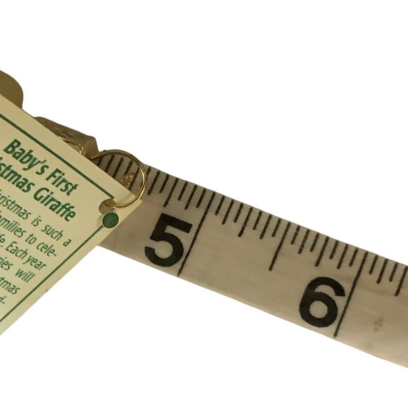 Old World Christmas OWC Babys First Christmas Giraffe Glass Ornament 4" with Box - Picture 9 of 10